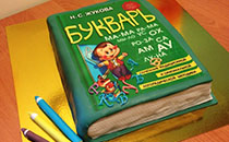 Тематичний дитячий торт - Буквар